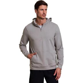 Avalanche Men's Hoodie, Lightweight Corduroy 1/4 Zip Sweatshirt for Men Partial Zip Long Sleeve Top for Hiking with Pocket