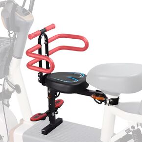 Child Seat for Electric Scooter with seat, Kid Seat suitable for Electric Bicycle, Mobility Scooter Kids Seat with Backrest Armrest Fence Guadrail, Moped Scooter Bike Comfortable Seat for 2-6 Child