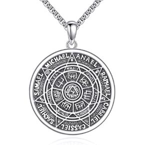 Nordic Viking Thor's Hammer Necklace 925 Sterling Silver Viking Nordic Pendant Norse Hammer Jewelry Gift for Men Women