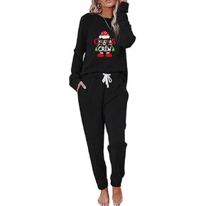 Christmas Two Piece Pajamas Set Women Lounge Set Outfits Sweatsuit Sets Joggers Tracksuit Suits