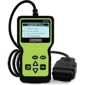 GP110 OBD2 car Scanner Code Reader Clear Engine Light Diagnostic Tool CAN Bus for All Cars Large Display Gifts for him OBD II Check Engine Light car Battery Test