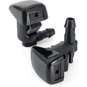 Click&Fit Windshield washer nozzles replacement for Lincoln MKZ, Mercury Milan, Ford Fusion 2008 2009 2010 2011 2012 – Wiper washer spray jet kit 2 pcs replaces 8E5Z17603A (2-Outlets)