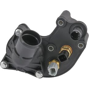 Thermostat Housing with 2 Sensors Kit Assembly Replacement for Ford Explorer 1997-2001, Ranger 2001, Replacement for Mercury Mountaineer 1997-2001 4.0L V6 Replaces 902-204 YU3Z8A586AA YU3Z-8A586-AA