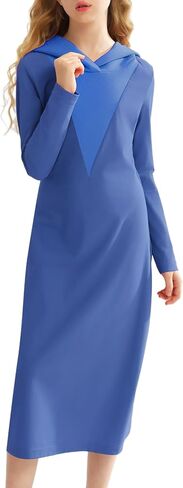 Girls Long Sleeve Maxi Dress Slim Hoodie Long Dress Sweatshirt for Size 7-14 Tween Teen in Fall Winter Spring in Kuwait