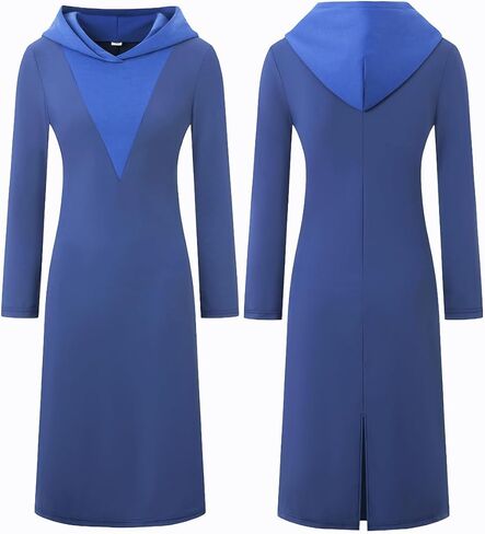 Girls Long Sleeve Maxi Dress Slim Hoodie Long Dress Sweatshirt for Size 7-14 Tween Teen in Fall Winter Spring in Kuwait