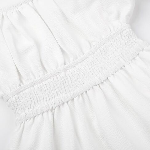 Uhnice Girls Summer Casual Dress Bow Tie Back Dresses Off Shoulder Ruffled Hem in Saudi Arabia