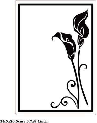 3Pcs 3D Textured Plastic Embossing Folders for Card Making Embossing Machine Template Mold Paper Card Embossing Stencil Flower Leaf Embossing Folder for Scrapbook Photo Album DIY Craft Decoration in Kuwait