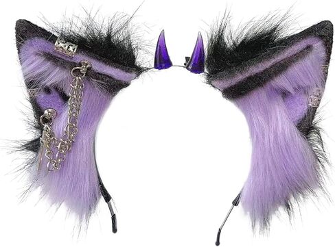 Cat Cosplay Ears Cat Ears Headbands Clips Accessories Punk Gothic Cross NEW02-ALL in Saudi Arabia