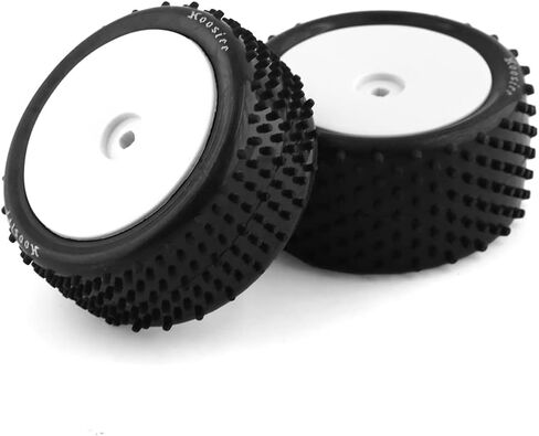 4PCS 1/10 Off Road Tires Front and Rear Tires& 12mm Hex Hub Foam Inserts for Serpent Spyder SRX2 SRX4,XRAY XB2,Tekno EB410,yokomo yz4,Tamiya TD4 TT-02B DF-02 in Saudi Arabia