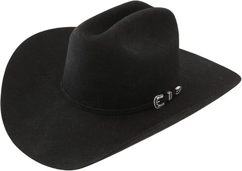 Stetson Skyline Black Felt Cowboy Hat, Black, 7 7/8 in Kuwait