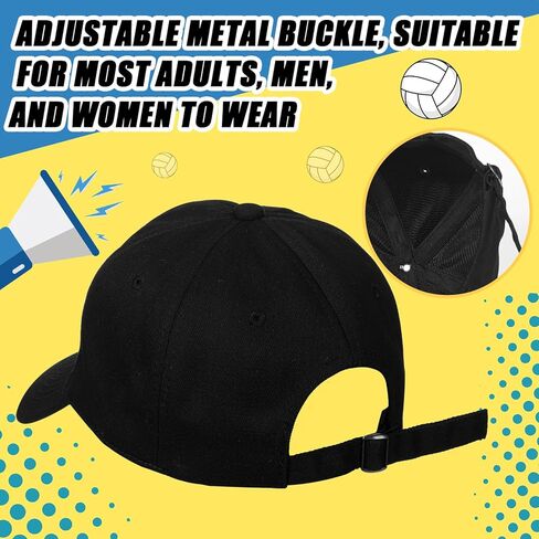 Vicenpal 12 جهاز كمبيوتر شخصى هدايا فريق الكرة الطائرة قبعة الكرة الطائرة فريق الكرة الطائرة المواد المطرزة القطن قابل للتعديل قبعة سوداء للنساء الرجال الهدايا الكرة الطائرة موضوع حزب الرياضة فريق نادي اللوازم in Kuwait