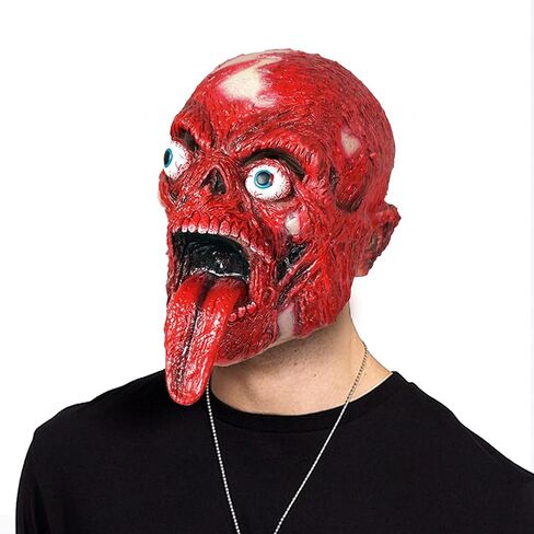 قناع رينيتشو الواقعي للزومبي للهالوين، أقنعة وجه كاملة للرأس، مقاس البالغين in Kuwait