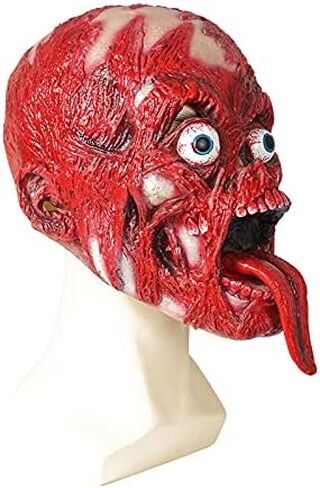 قناع رينيتشو الواقعي للزومبي للهالوين، أقنعة وجه كاملة للرأس، مقاس البالغين in Kuwait