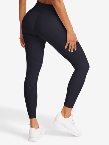 LASLULU V-High Waist Workout Leggings for Women 26" Tummy Control Buttery Soft Compression Leggings Yoga Workout Pants in Saudi Arabia
