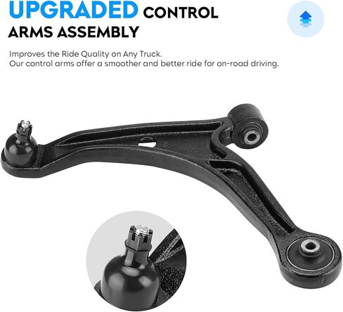 Front Lower Control Arm w/Ball Joint for Acura MDX 2001-2005, Honda Pilot 2003-2005, Driver & Passenger, Suspension Kit K621349 K621350 ES3717 ES3716 K90349 EV471, 8Pcs in Saudi Arabia