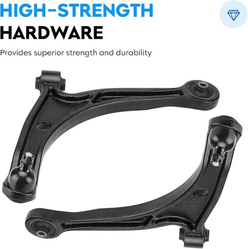 Front Lower Control Arm w/Ball Joint for Acura MDX 2001-2005, Honda Pilot 2003-2005, Driver & Passenger, Suspension Kit K621349 K621350 ES3717 ES3716 K90349 EV471, 8Pcs in Saudi Arabia