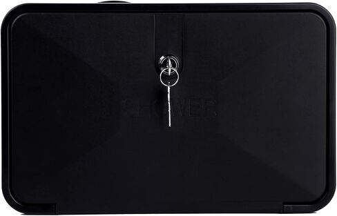 RV Exterior Shower Box Kit with Lock for Outside, Outdoor Non-Metallic RV Accessories for RVs, Fifth Wheels, Motorhomes, Travel Trailers, Campers - Black in Saudi Arabia