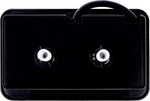 RV Exterior Shower Box Kit with Lock for Outside, Outdoor Non-Metallic RV Accessories for RVs, Fifth Wheels, Motorhomes, Travel Trailers, Campers - Black in Saudi Arabia