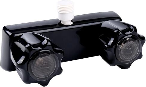 RV Exterior Shower Box Kit with Lock for Outside, Outdoor Non-Metallic RV Accessories for RVs, Fifth Wheels, Motorhomes, Travel Trailers, Campers - Black in Saudi Arabia