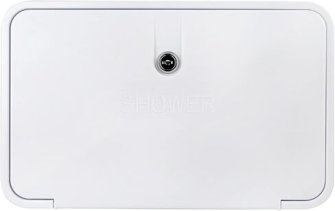 RV Exterior Shower Box Kit with Lock for Outside, Outdoor Non-Metallic RV Accessories for RVs, Fifth Wheels, Motorhomes, Travel Trailers, Campers - Black in Saudi Arabia