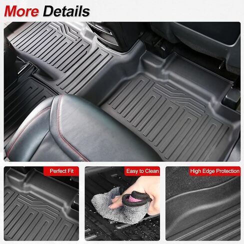 Floor Mats for 2020-2025 Ford Explorer Accessories, Cargo Mat with Backrest Mat All Weather TPE Waterproof for Ford Explorer 7 Passenger Captain Seat ST Accessories 2025 2024 2023 in Saudi Arabia