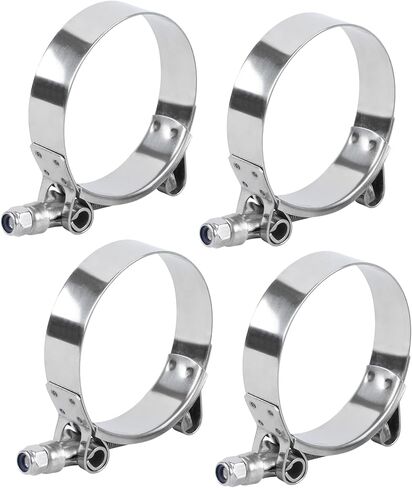 4 عبوات 1.42 بوصة - 1.73 بوصة / 36 مم - 44 مم مشابك T-bolt Bose، مشبك مسمار T ثقيل من الفولاذ المقاوم للصدأ، مشبك مدخل توربو in Kuwait