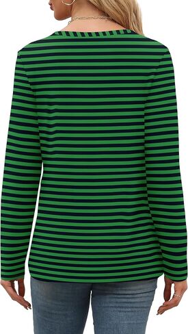 Aokosor Womens Long Sleeve T Shirts Fall Fashion Tops Comfy Basic Tees Plain Tshirts 2024 in Saudi Arabia