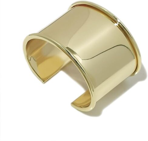 Gold Bangles for Women Chunky Gold Bracelet Cuff Bracelet Gold Bracelets for Women Non Tarnish Statement Bracelet Jewelry Gifts Popular Bracelets for Women in Saudi Arabia