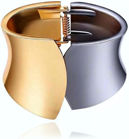 Gold Bangles for Women Chunky Gold Bracelet Cuff Bracelet Gold Bracelets for Women Non Tarnish Statement Bracelet Jewelry Gifts Popular Bracelets for Women in Saudi Arabia