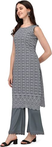 مجموعة تسوق كوين النسائية جورجيت شيكانكاري لاكناوي كورتا بالازو in Kuwait