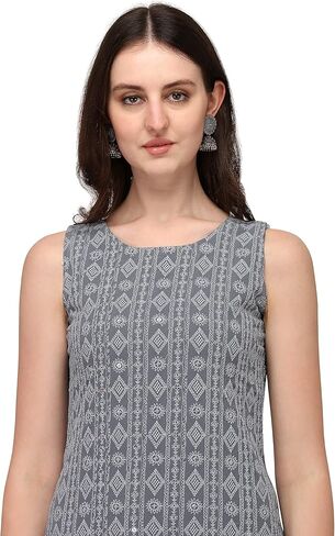 مجموعة تسوق كوين النسائية جورجيت شيكانكاري لاكناوي كورتا بالازو in Kuwait