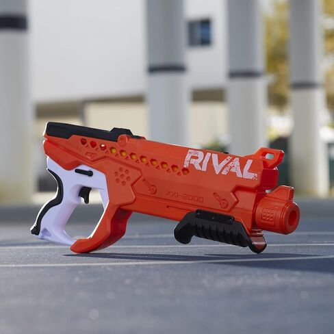 Nerf Rival Curve Shot - مسدس هيليكس XXI-2000 - جولات إطلاق نار للانحناء إلى اليسار أو اليمين أو إلى الأسفل أو إطلاق النار بشكل مستقيم - 20 طلقة منافسة in Saudi Arabia