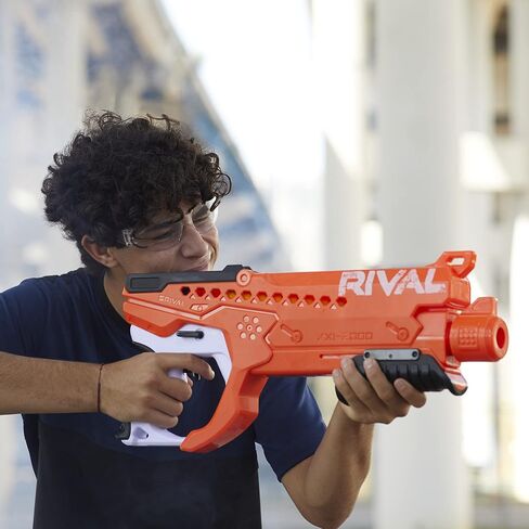 Nerf Rival Curve Shot - مسدس هيليكس XXI-2000 - جولات إطلاق نار للانحناء إلى اليسار أو اليمين أو إلى الأسفل أو إطلاق النار بشكل مستقيم - 20 طلقة منافسة in Saudi Arabia
