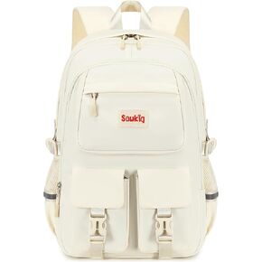 School Backpack for Teen Girl, Multi-pocket Girls Backpacks for Middle High School Women Bookbag (Purple)