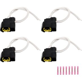 4Pcs Ignition Coil Connector Plug Harness Compatible with Fit for Hyundai Accent Elantra Sonata Tucson Veloster Kia Forte Koup Optima Rio Soul 1.6L 1.8L 2.0L,Replace for PT2910 S2928