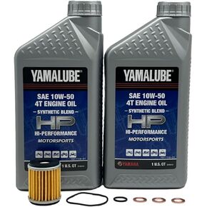 Yamaha Original OEM Yamalube YZ 250F/450F, YZ 250FX/450FX, WR 250F/450F LUB-OFFCG-KT-11 Off Road EFI Synthetic Blend Oil Change Kit W/Yamaha OEM Filter Part #5D3-13440-09-00