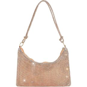 Rhinestone Purses for Women Crystal Clutch Bag Wedding Purse Bling Hobo Bag