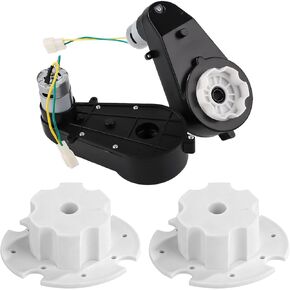 2pcs Kids Ride on Car Gearbox, 24V 35000RPM Upgrade Kit for RS550 High Speed Driving Engine Electric Gearbox Replacement Parts for Toys Car