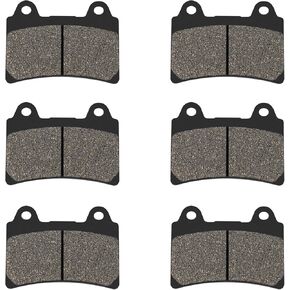 Road Passion Brake Pads Front and Rear for Yamaha XVZ1300 Royal Star Venture 1999-2007 / XVZ1300 Royal Star Standard 1998 / XVZ1300 AT Royal Star Tour Classic 1996-2001