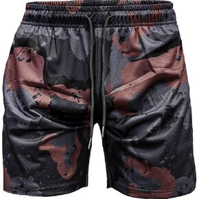 Men’s Original Lifestyle Mesh Shorts | 5" Inseam | Midweight Polyester Blend | 2 Front & 1 Rear Zipper Pockets