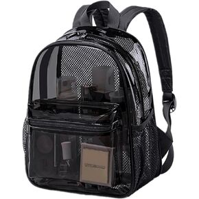 CAMTOP Clear Backpack 12x6x12 Stadium Approved Mini Transparent Backpacks Plastics See Through Bag for Security Work Concert Sport Festival Travel