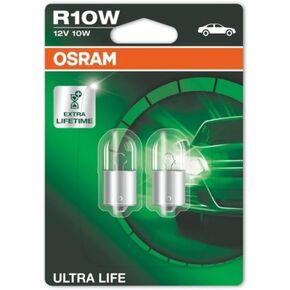 OSRAM ULTRA LIFE PY21W halogen signal lamp, turn indicator light, 7507ULT-02B, 12 V passenger car, double blister, 2 Count (Pack of 1), Silver