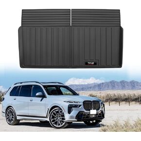 Custom for 2019-2024 2025 BMW X7 G07 Trunk Cargo Liner and 3rd Rear Seat Backrest Mats TPE Rubber All Weather G07 Accessories (Cargo Liner+Backrest Mats)