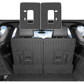6 Seats Floor Mat Compatible with 2016-2024 Dodge Durango Cargo Mat 3rd Backrest Mat Replacement for 2016-2024 Dodge Durango Accessories (Trunk Mat+3rd Backrest Mat+6 Seats Floor Mat)