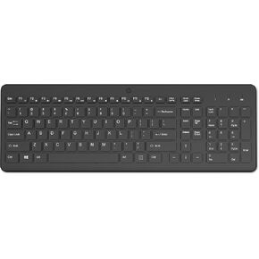 HP 330 Wireless Keyboard and Mouse Combo - 2.4 Ghz Wireless USB Receiver - Chiclet Keys, 12 Keyboard Shortcuts - 1600 DPI Multi-Surface Mouse - LED Num Lock, Caps Lock, Scroll Lock (2V9E6AA)