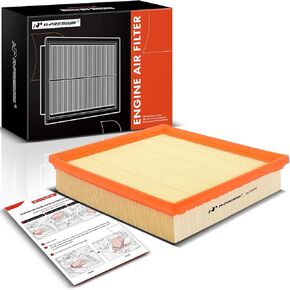 A-Premium Engine Air Filter Compatible with Buick Allure, LaCrosse & Chevrolet Impala, Monte Carlo & Pontiac Grand Prix, 2005-2011, V8 5.3L, Flexible Panel, Replace# 10350737