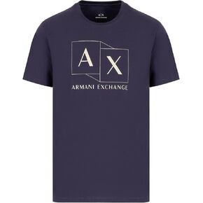 Armani Exchange Men's Slim Fit Mercerized Cotton Jersey Ax Box Logo Tee