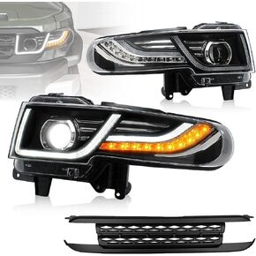 VLAND LED Headlights for Toyota FJ Cruiser SUV 2007-2015 With Sequential Turn Signal & Startup Animation, Driver side & Passenger side