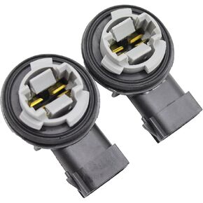 2Pcs Headlight Taillight Turn Signal Lamp Socket Fit for Ford Explorer Edge Ranger Explorer F150 F250 2008-2017 Replaces 2U5Z13411DA 2U5Z-13411-DA