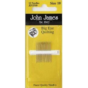Big Eye Quilting Hand Needles-Size 10 12/Pkg